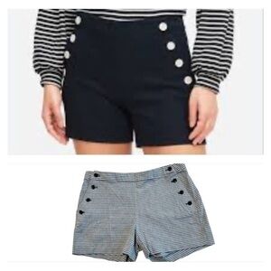 Banana Republic size 8 blue and white sailor shorts